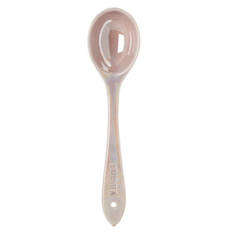 DAVIDsTEA Opalescent Ceramic Perfect Spoon | Raw Beauty Talks